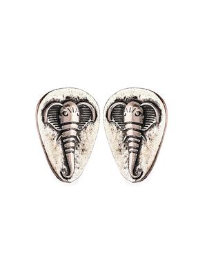 silver brass studs earring - 15779893 - Standard Image - 2