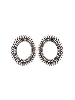 silver brass studs earring - 15779901 - Standard Image - 2
