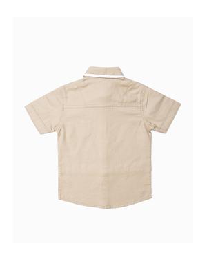 beige cotton shirt - 15780518 - Standard Image - 2