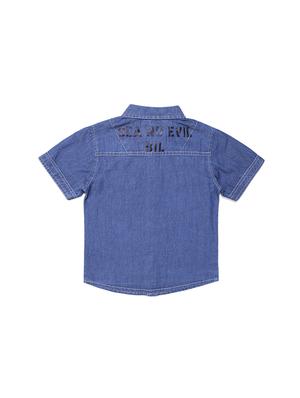blue cotton shirt - 15780521 - Standard Image - 2