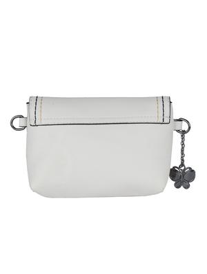 white leatherette (pu) regular sling bag - 15784079 - Standard Image - 2