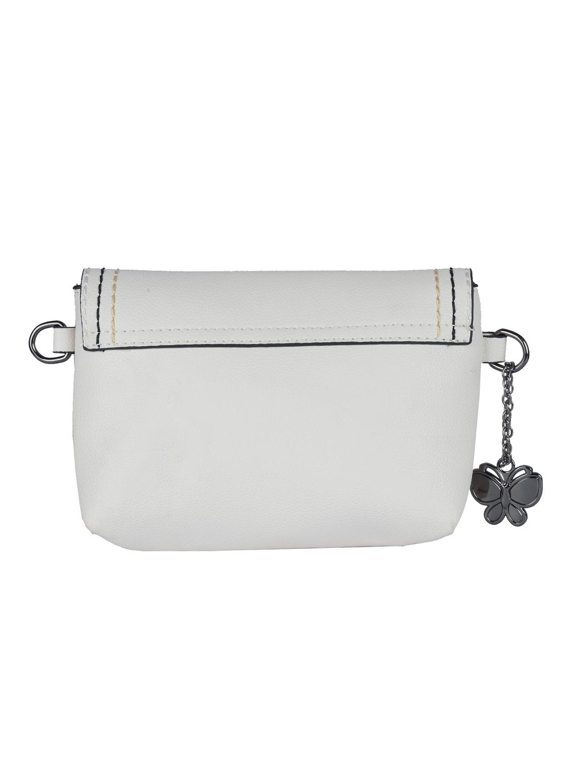 white leatherette (pu) regular sling bag - 15784079 - Zoom Image - 2