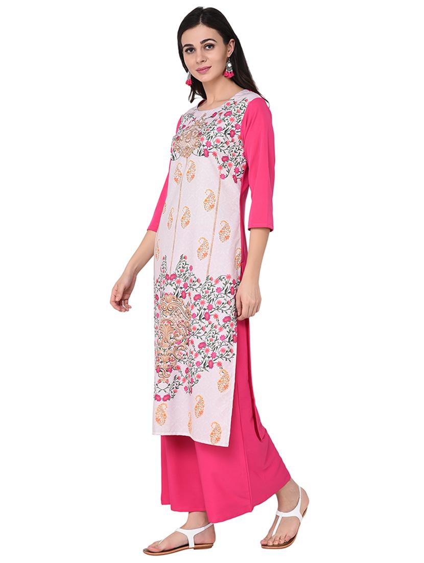 digital printed straight kurta - 15785001 - Zoom Image - 2