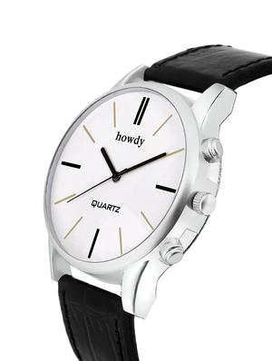 leather strap analog watch (howdy-ss712) - 15785987 - Standard Image - 2