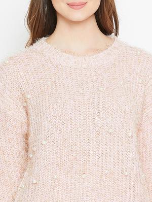 pearl embellished drop shoulder pullover - 15790519 - Standard Image - 5