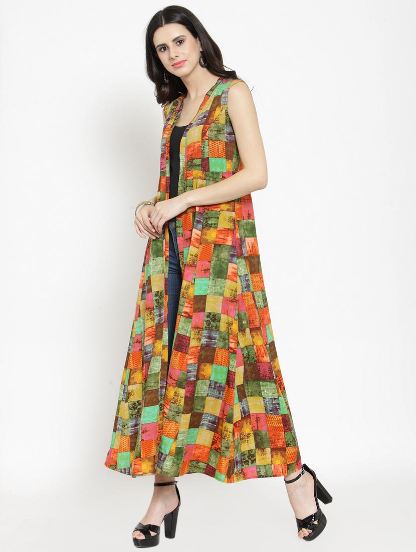 Printed flared regular shrug - 15792938 - Zoom Image - 2