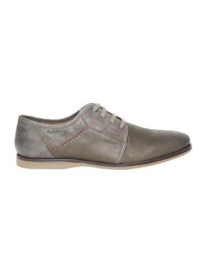 grey Leather lace-up derbys - 15793102 - Standard Image - 2