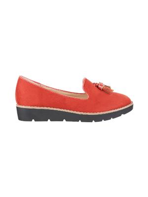 red slip on moccasins - 15794612 - Standard Image - 2