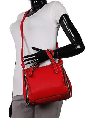 red leatherette (pu) regular sling bag - 15796459 - Standard Image - 5