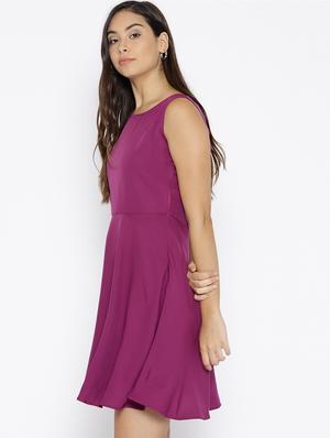 round neck skater dress - 15797051 - Standard Image - 2