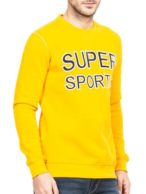 yellow hoisery chest print sweatshirt - 15797196 - Standard Image - 2