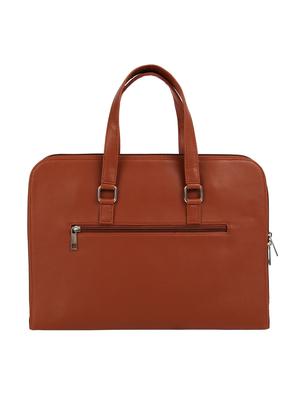 tan leatherette (pu) laptop bag - 15797851 - Standard Image - 2