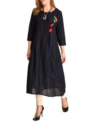 embroidered flared kurta - 15798364 - Standard Image - 2