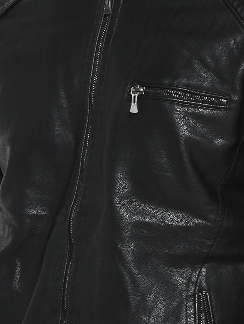 black leather biker jacket - 15798431 - Zoom Image - 5