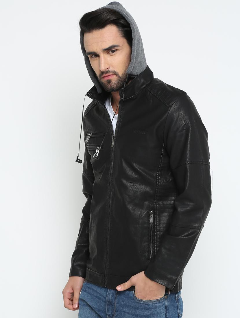 black leather biker jacket - 15798448 - Zoom Image - 2