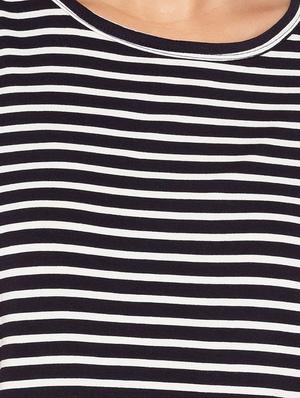 round neck striped tee - 15799983 - Standard Image - 5