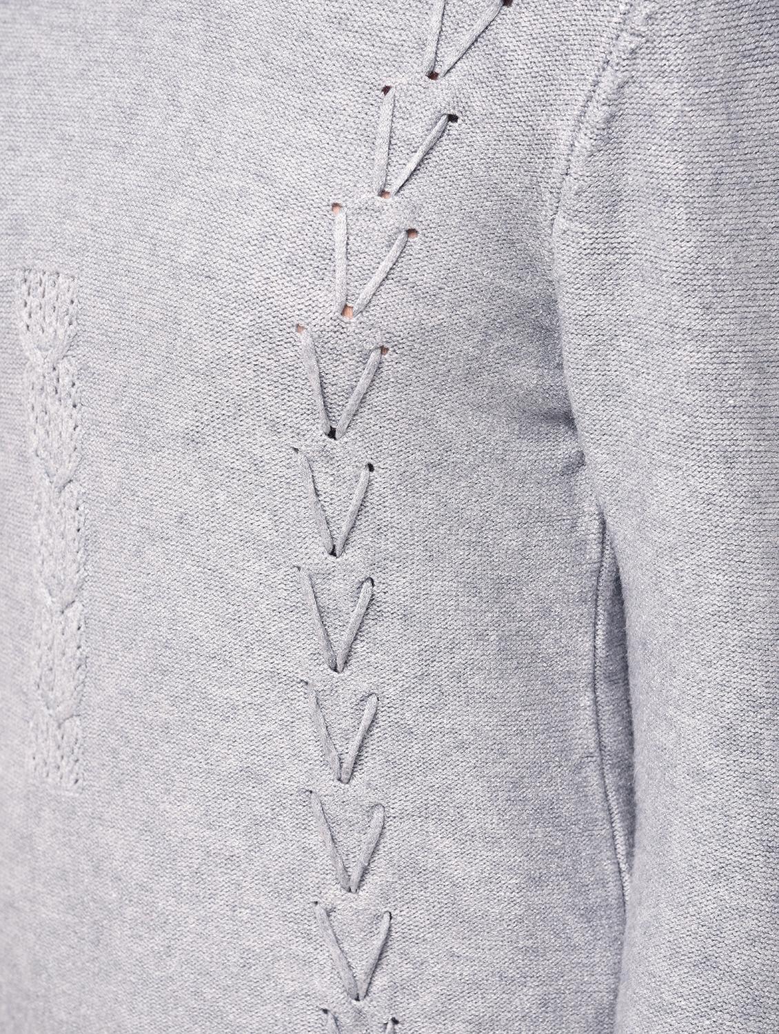 lace up detail ribbed edge top - 15800325 - Zoom Image - 5