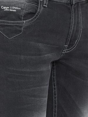 black heavy washed ripped denim jeans - 15800368 - Standard Image - 5