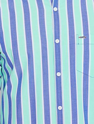 blue striped casual shirt - 15800397 - Standard Image - 5