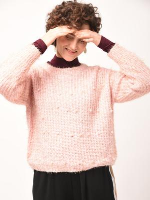 pearl embellished dropped shoulder pullover - 15801856 - Standard Image - 2