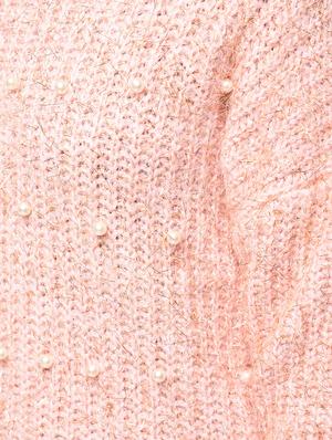 pearl embellished dropped shoulder pullover - 15801856 - Standard Image - 5