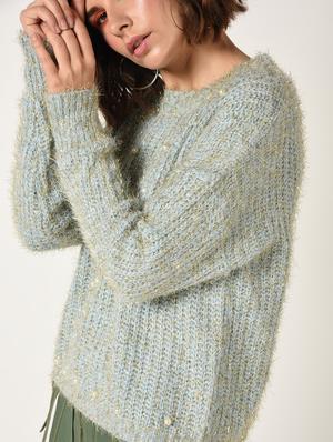 pearl embellished dropped shoulder pullover - 15801857 - Standard Image - 5