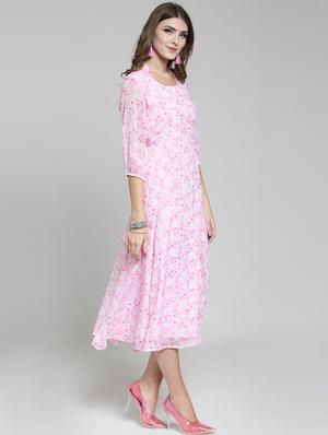 floral flared dress - 15802827 - Standard Image - 2