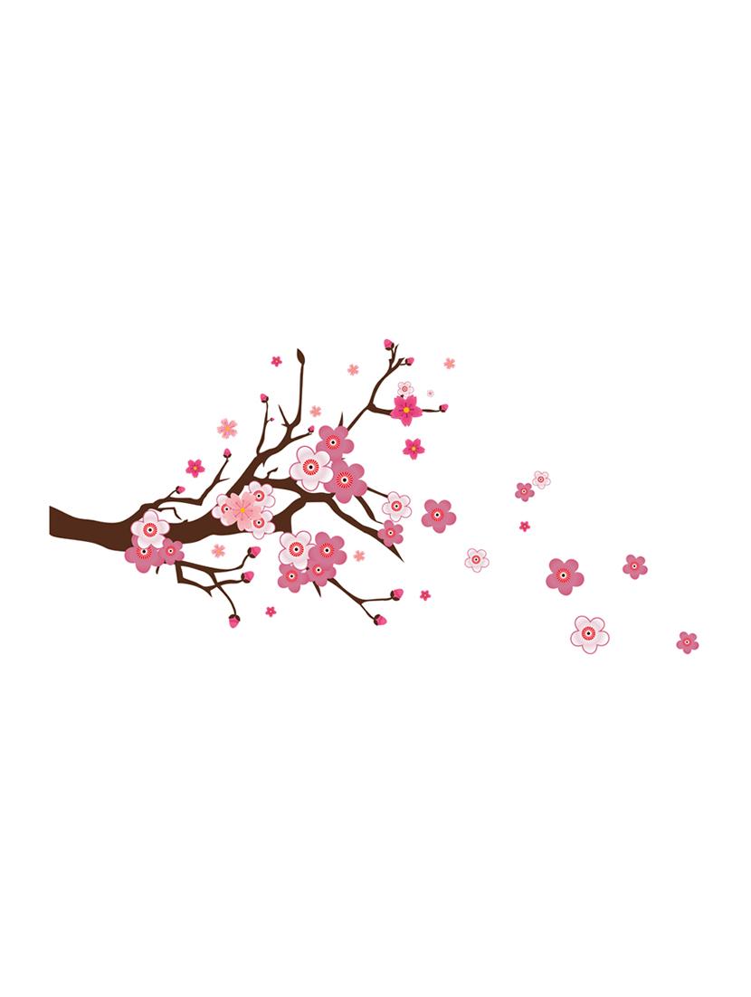 Sehaz Artworks Sakura-flowers Multicolor Wall Sticker - 15802864 - Zoom Image - 2