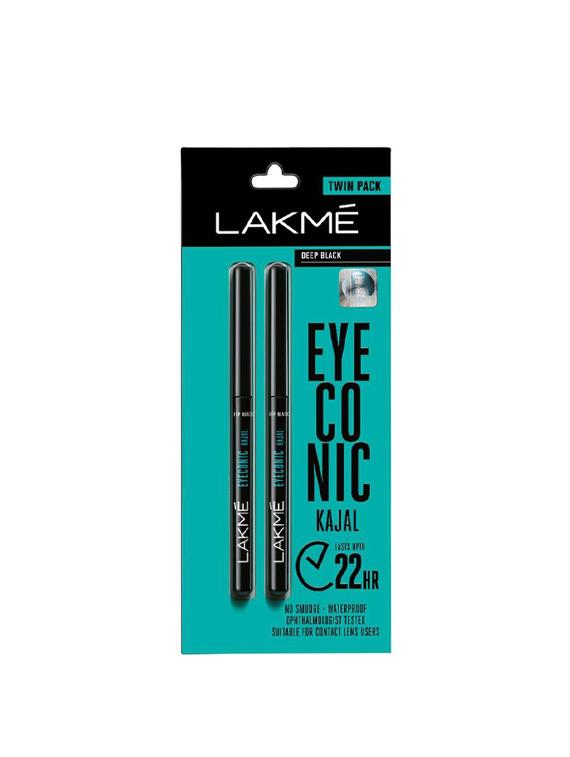 Lakme Eyeconic Kajal Twin Pack - Deep Black - 15804405 - Zoom Image - 2