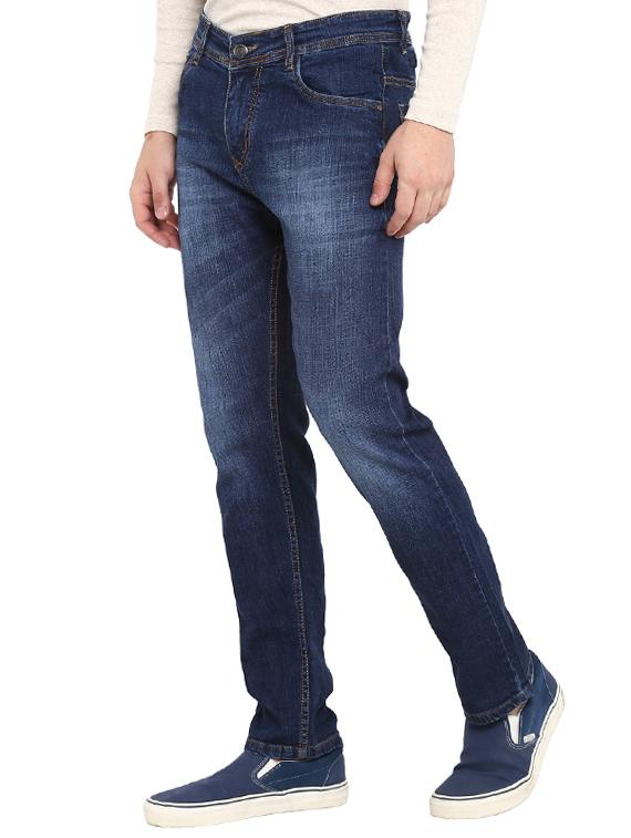 blue cotton washed jeans - 15804849 - Zoom Image - 2