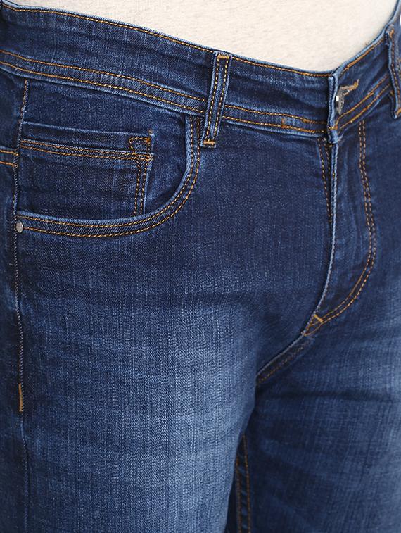 blue cotton washed jeans - 15804849 - Zoom Image - 5