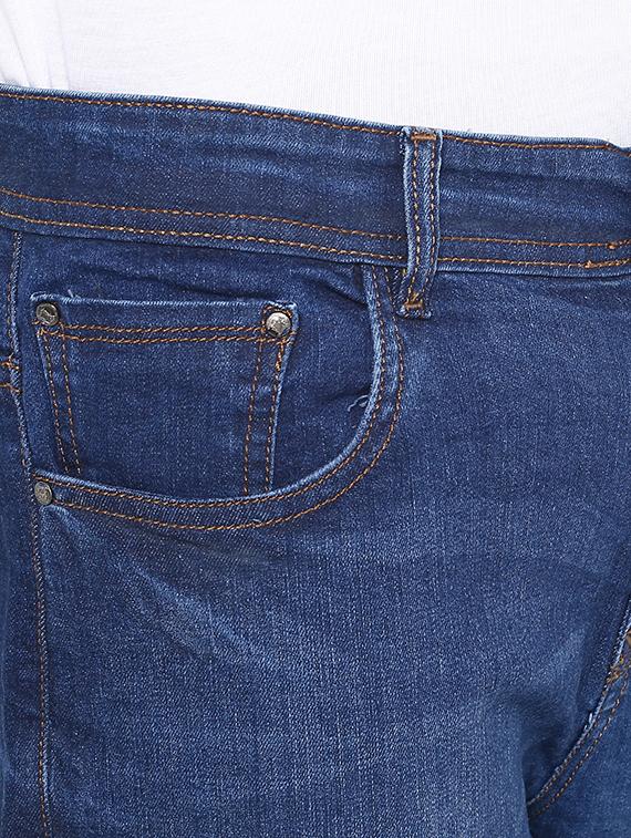 blue cotton washed jeans - 15804852 - Zoom Image - 5