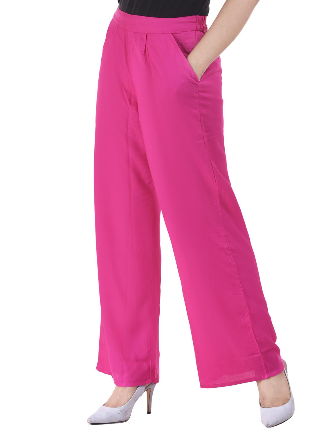 Pleated front elasticated back palazzo - 15805458 - Zoom Image - 2