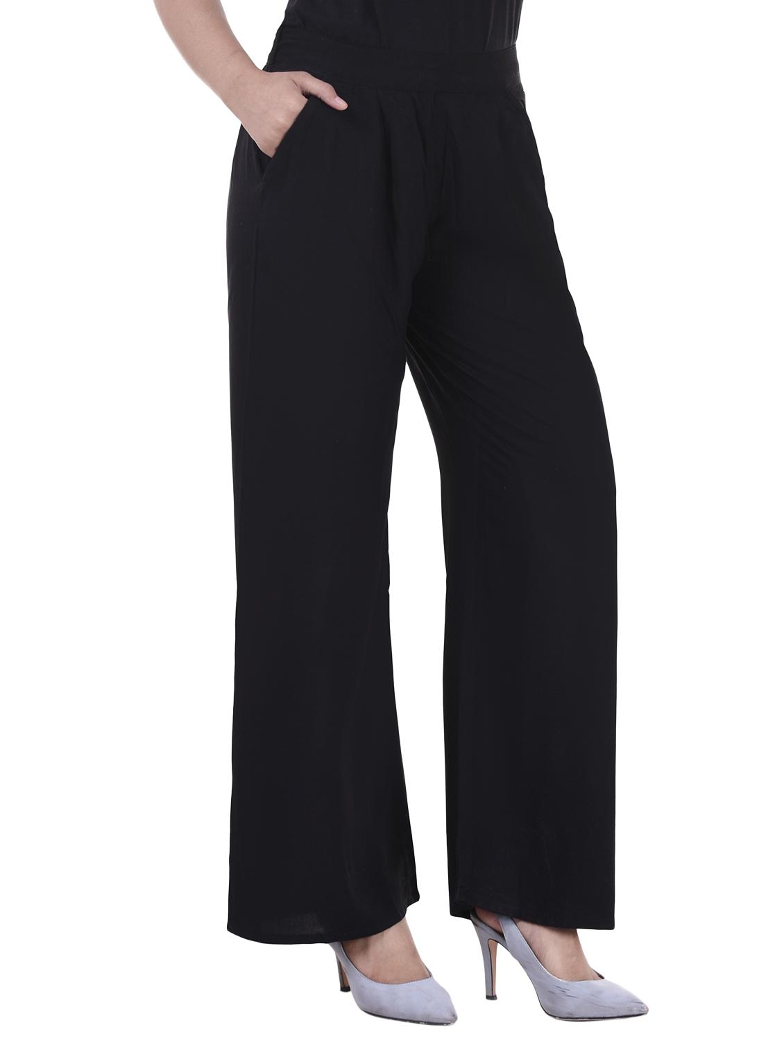 Pleated front elasticated back palazzo - 15805459 - Zoom Image - 2
