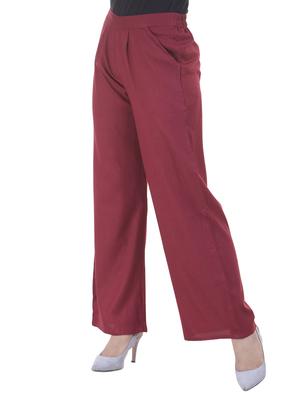 Pleated front elasticated back palazzo - 15805460 - Standard Image - 2