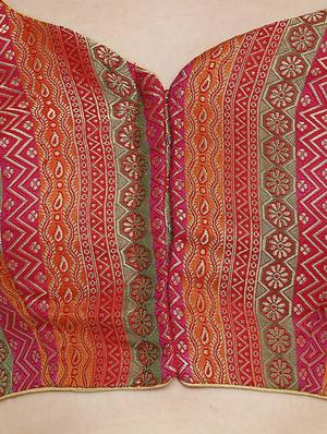 Self-design brocade blouse - 15805813 - Standard Image - 5