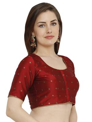 Self-design blouse with drawstring - 15805821 - Standard Image - 2