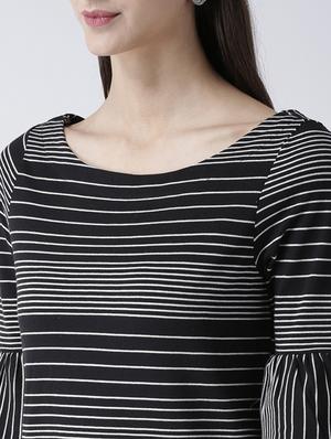 bell sleeved striped top - 15805876 - Standard Image - 5