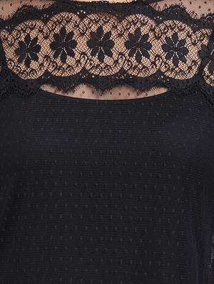 lace detail embroidered top - 15805880 - Standard Image - 5