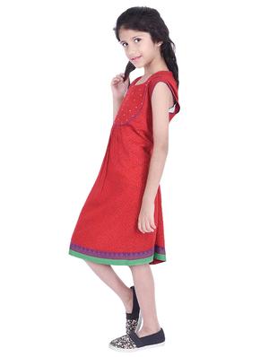 red cotton frock - 15806389 - Standard Image - 2