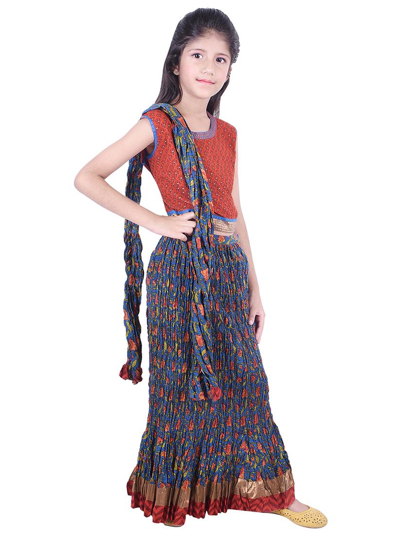 red cotton lehnga choli - 15806831 - Zoom Image - 2
