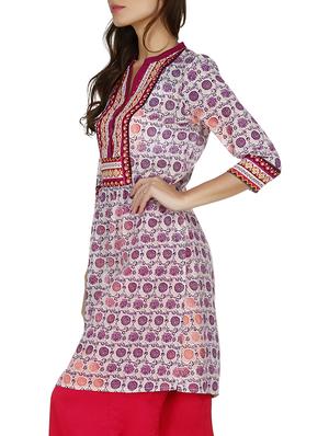 floral printed straight kurta - 15810632 - Standard Image - 2