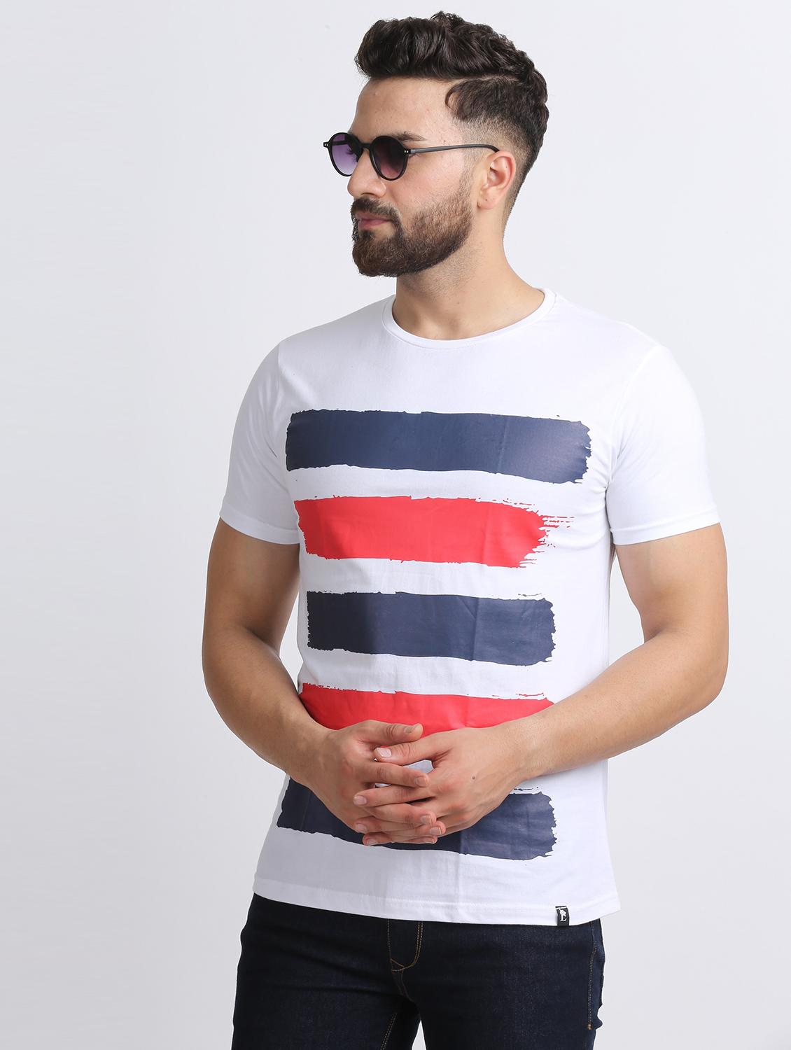 white printed t-shirt - 15811053 - Zoom Image - 2