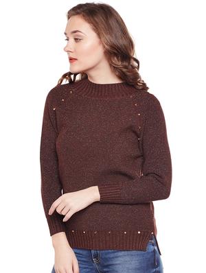 embellished turtle neck pullover - 15811686 - Standard Image - 2