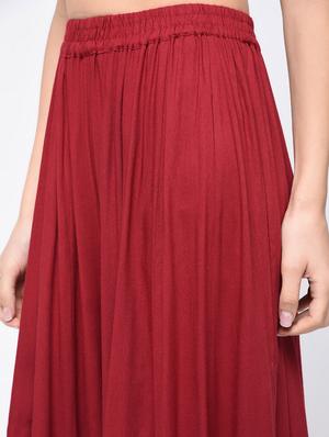 foil printed flared palazzo - 15812915 - Standard Image - 5