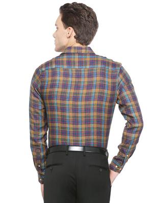 multicolor checkered casual shirt - 15814535 - Standard Image - 2
