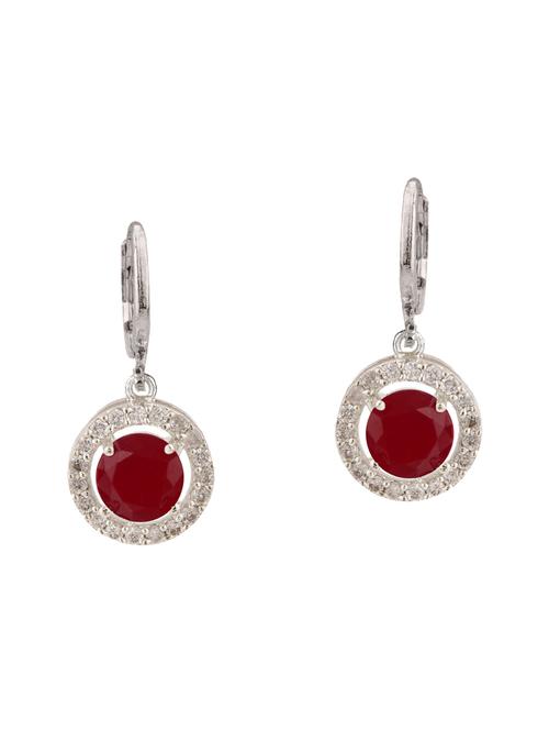 red metal drop earring - 15814720 - Very Small Image - 1