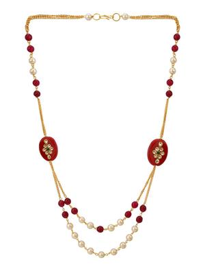 red metal short necklace - 15814754 - Standard Image - 2