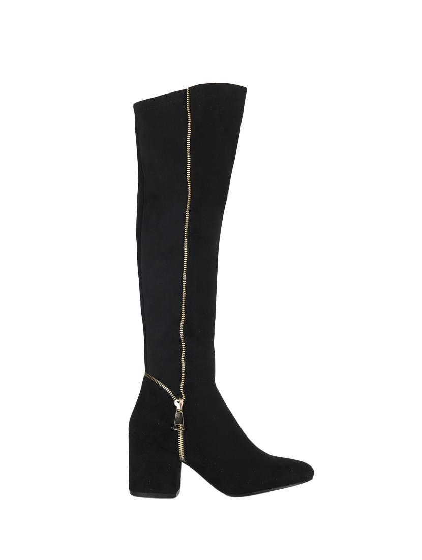 black knee length boots - 15814812 - Zoom Image - 2
