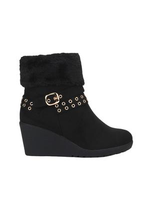 black ankle zipper boots - 15814816 - Standard Image - 2